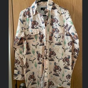 L&B western button down